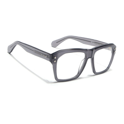 Voyage Glaze Grey Wayfarer Acetate Eyeglasses for Men & Women (FPK26028FMG8676)