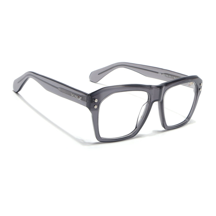 Voyage Glaze Grey Wayfarer Acetate Eyeglasses for Men & Women (FPK26028FMG8676)