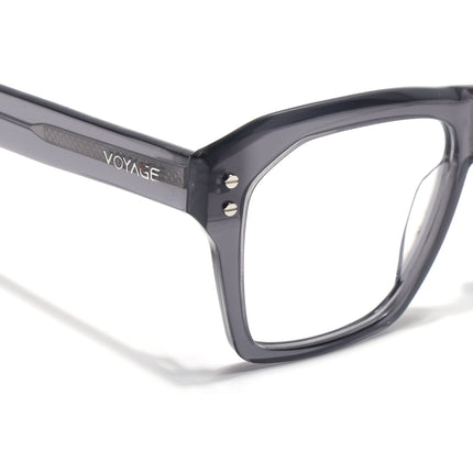 Voyage Glaze Grey Wayfarer Acetate Eyeglasses for Men & Women (FPK26028FMG8676)