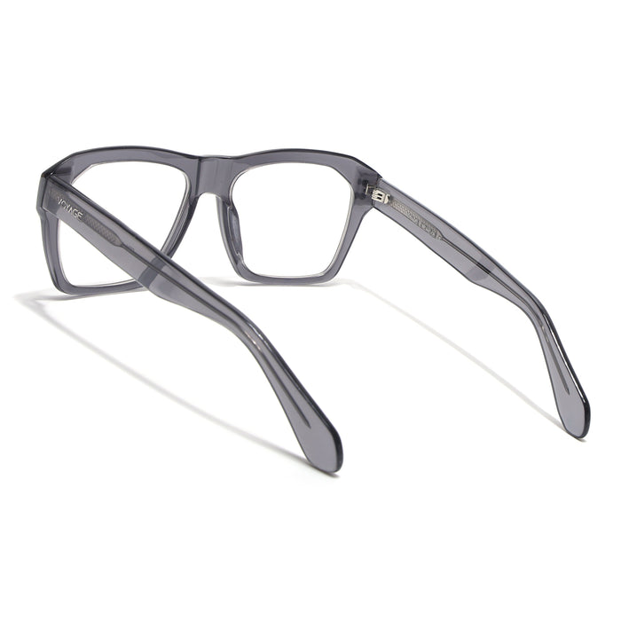 Voyage Glaze Grey Wayfarer Acetate Eyeglasses for Men & Women (FPK26028FMG8676)