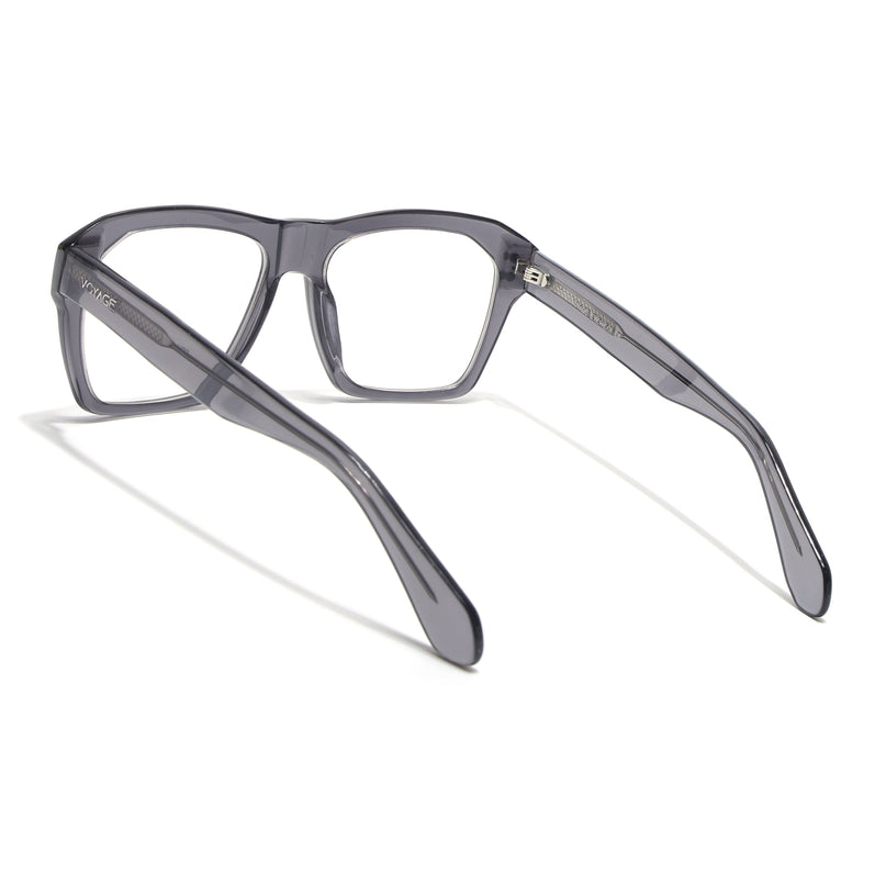 Voyage Glaze Grey Wayfarer Acetate Eyeglasses for Men & Women (FPK26028FMG8676)