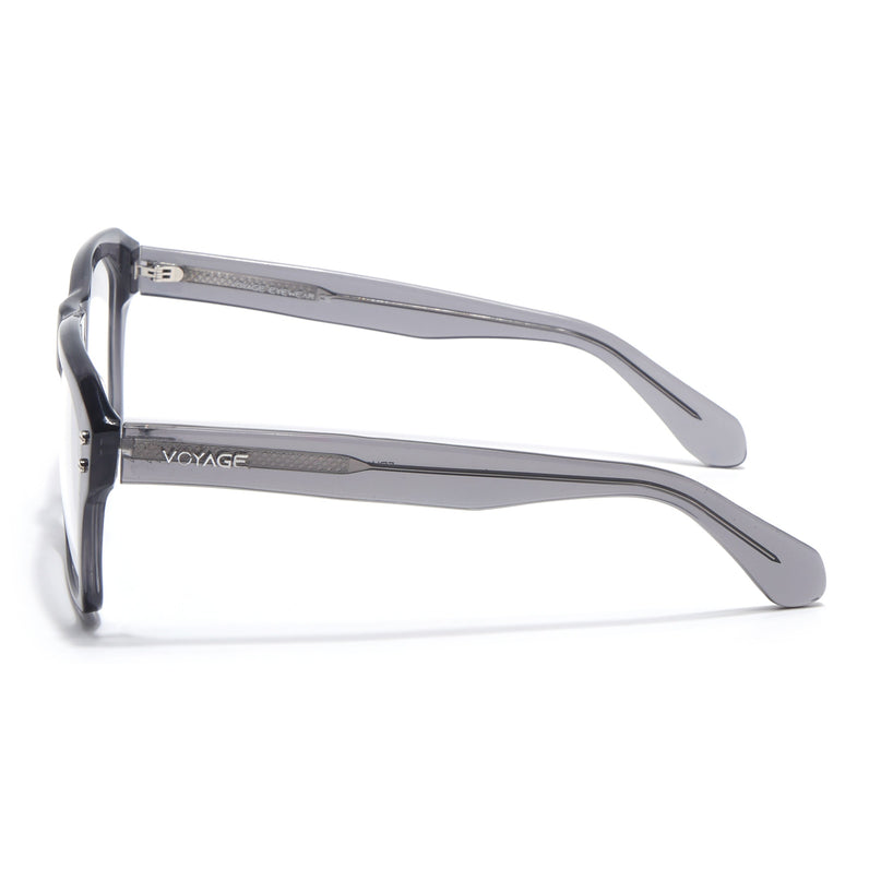 Voyage Glaze Grey Wayfarer Acetate Eyeglasses for Men & Women (FPK26028FMG8676)