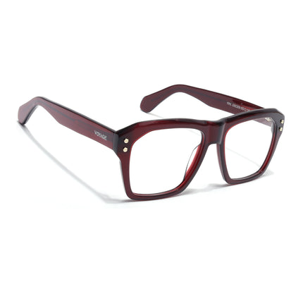 Voyage Glaze Wine Wayfarer Acetate Eyeglasses for Men & Women (FPK26028FMG8677)