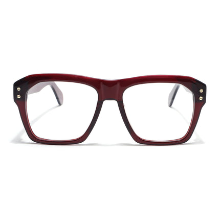 Voyage Glaze Wine Wayfarer Acetate Eyeglasses for Men & Women (FPK26028FMG8677)