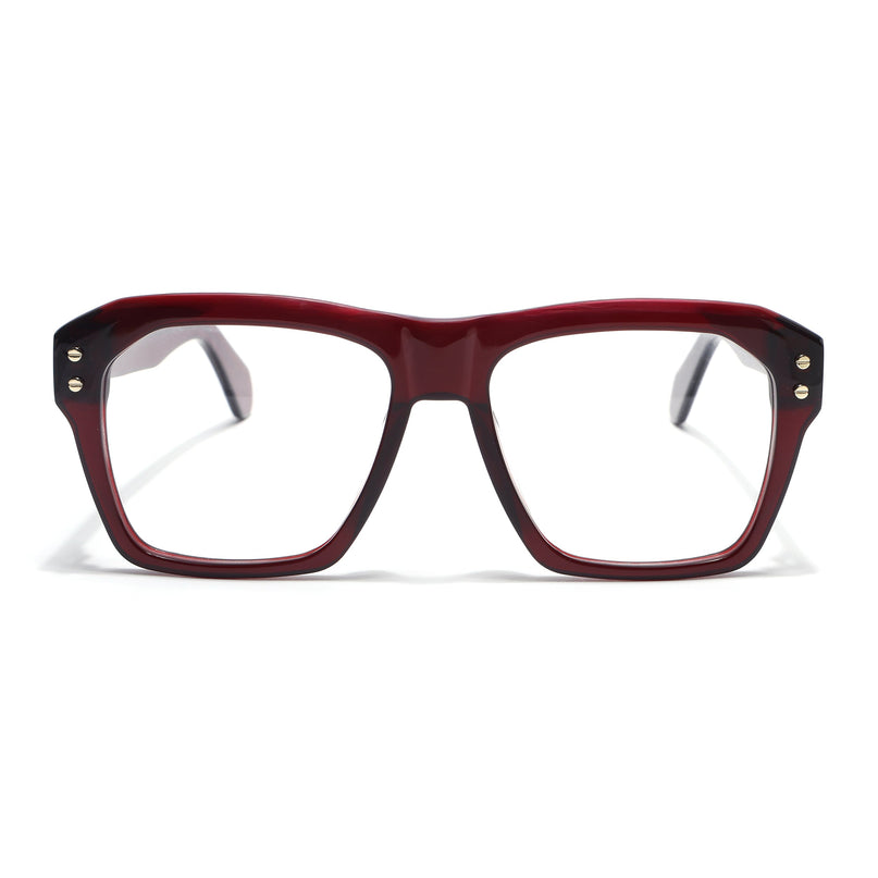 Voyage Glaze Wine Wayfarer Acetate Eyeglasses for Men & Women (FPK26028FMG8677)