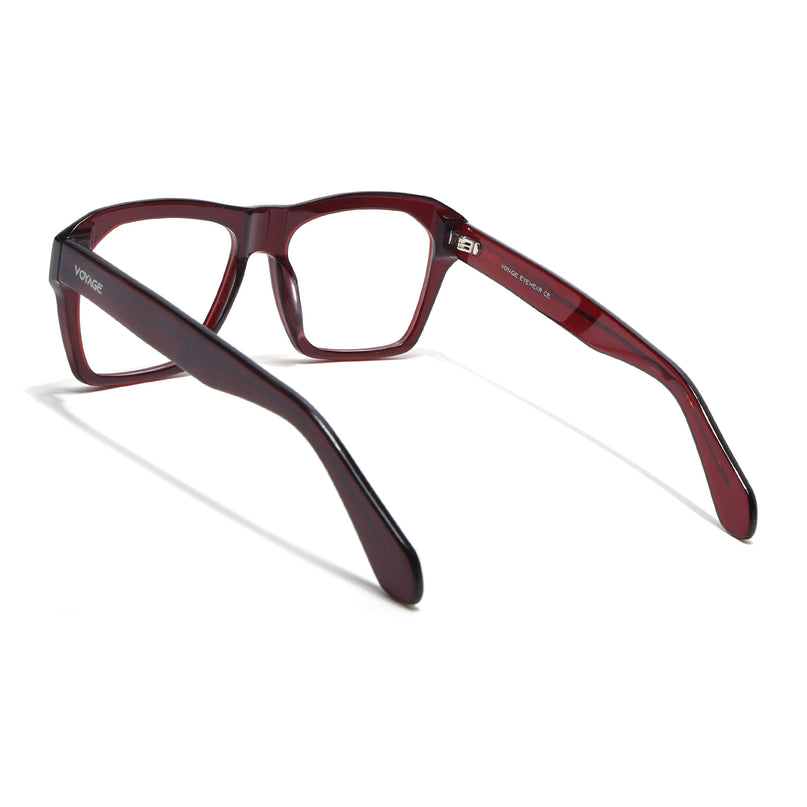 Voyage Glaze Wine Wayfarer Acetate Eyeglasses for Men & Women (FPK26028FMG8677)