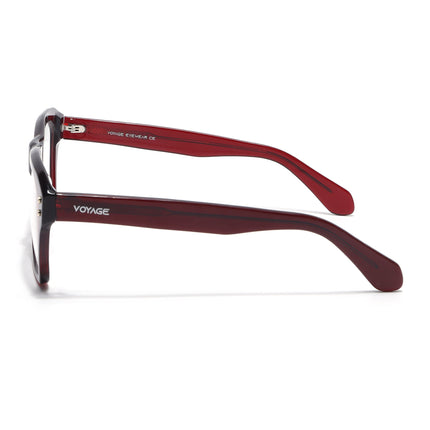 Voyage Glaze Wine Wayfarer Acetate Eyeglasses for Men & Women (FPK26028FMG8677)