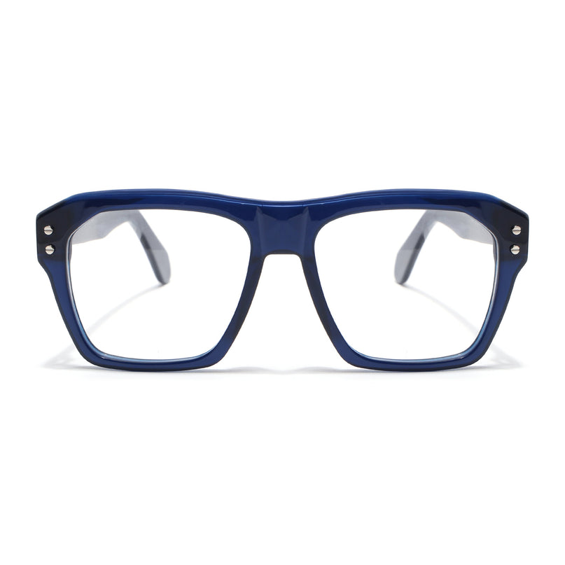 Voyage Glaze Blue Wayfarer Acetate Eyeglasses for Men & Women (FPK26028FMG8679)