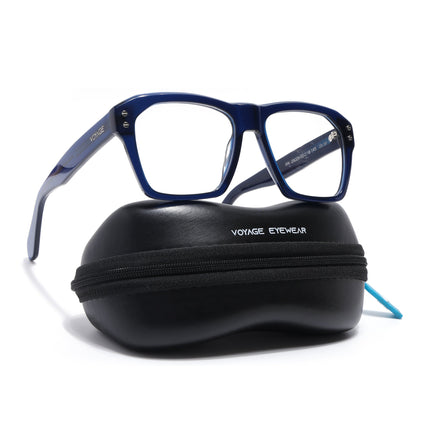 Voyage Glaze Blue Wayfarer Acetate Eyeglasses for Men & Women (FPK26028FMG8679)