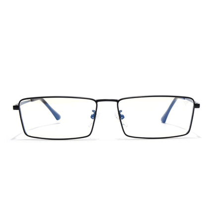 Voyage Black Rectangle Eyeglasses for Men & Women (G025FMG8074)