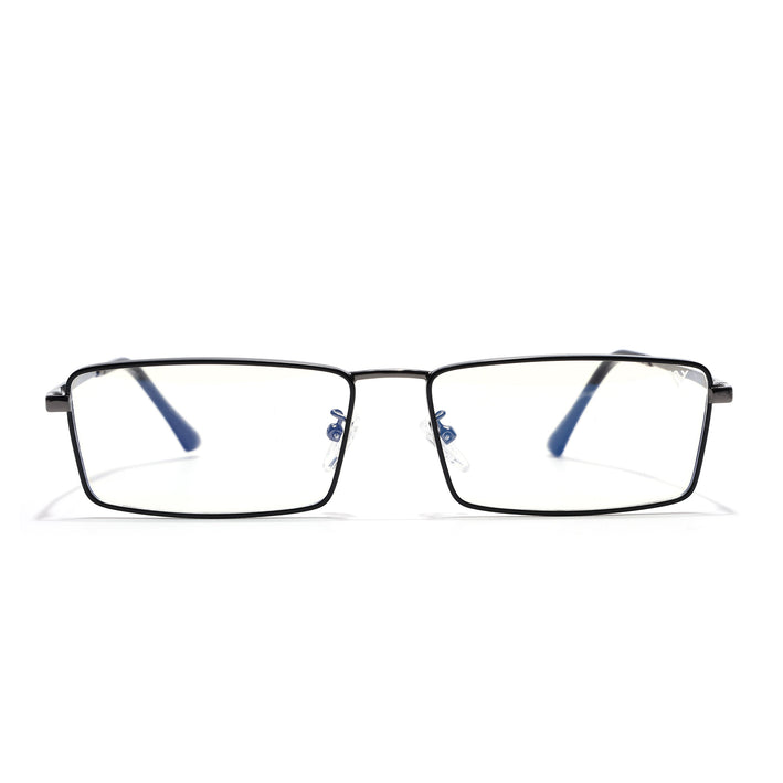 Voyage Grey Rectangle Eyeglasses for Men & Women (G025FMG8075)