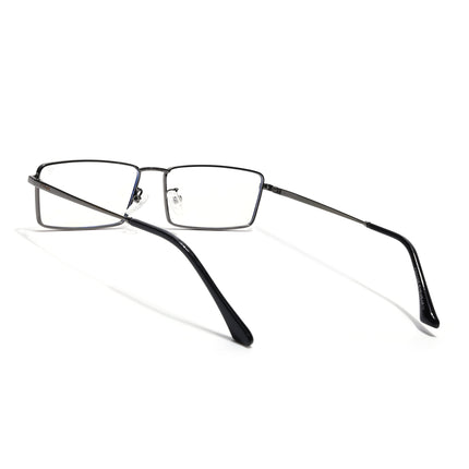 Voyage Grey Rectangle Eyeglasses for Men & Women (G025FMG8075)