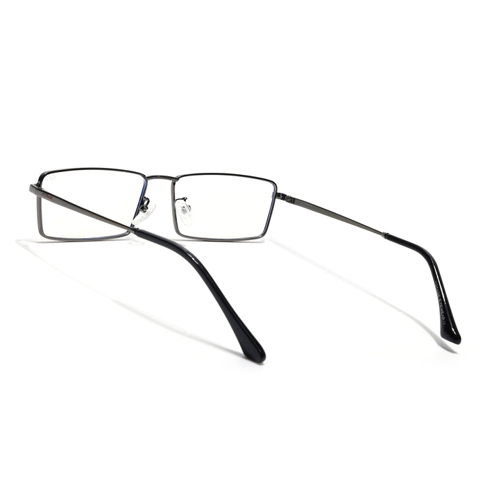 Voyage Grey Rectangle Eyeglasses for Men & Women (G025FMG8075)