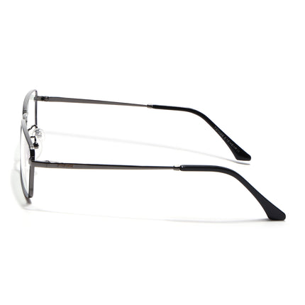 Voyage Grey Rectangle Eyeglasses for Men & Women (G025FMG8075)