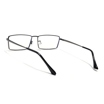 Voyage Grey Rectangle Eyeglasses for Men & Women (G025FMG8076)