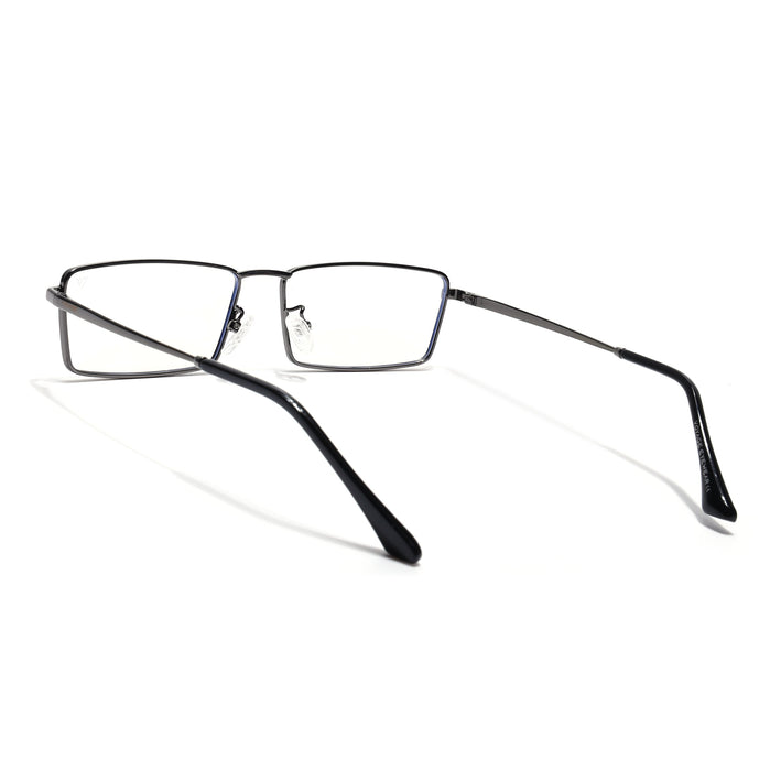 Voyage Grey Rectangle Eyeglasses for Men & Women (G025FMG8076)