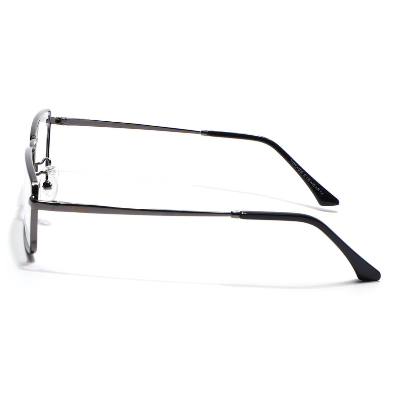 Voyage Grey Rectangle Eyeglasses for Men & Women (G025FMG8076)