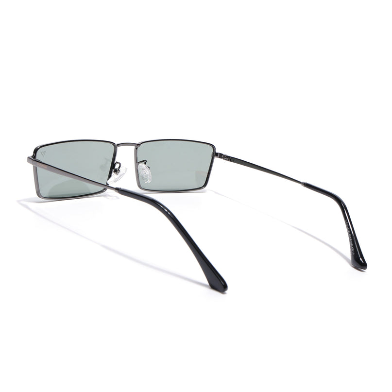 Rectangle Polarized Sunglasses for Men & Women (Grey Lens | Grey Frame - PMG7927)