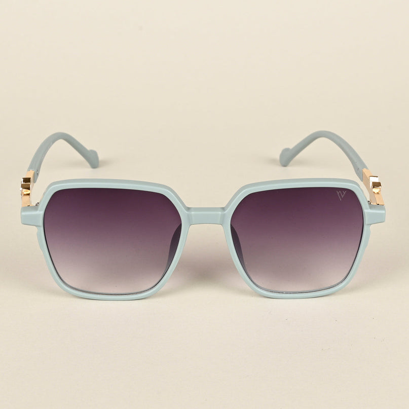 Purple & Clear Square Sunglasses - MG4233