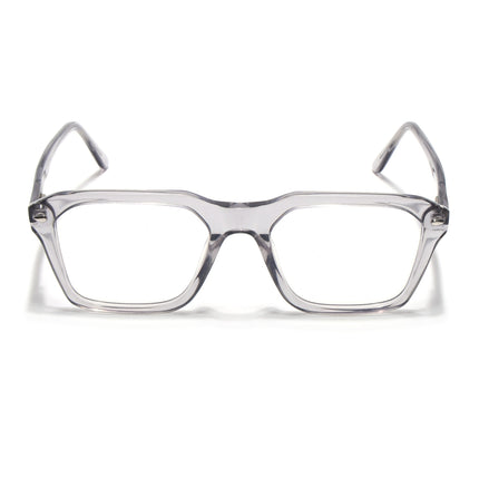 Goeye Grey Square Acetate Eyeglasses for Men & Women (GO173GE1673-C3)