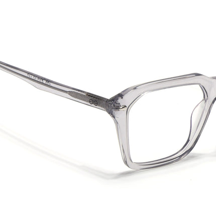 Goeye Grey Square Acetate Eyeglasses for Men & Women (GO173GE1673-C3)