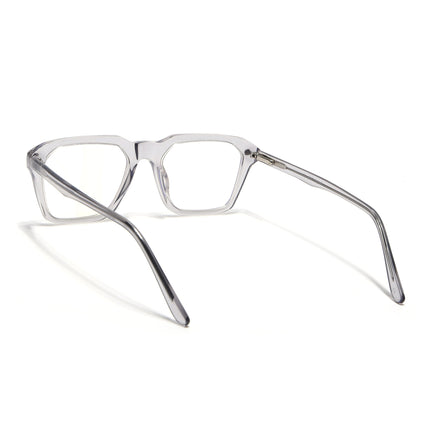 Goeye Grey Square Acetate Eyeglasses for Men & Women (GO173GE1673-C3)