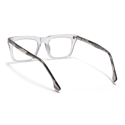 Goeye Grey Square Acetate Eyeglasses for Men & Women (GO178GE1679-C3)