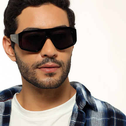 Supremo - Black Oversize Sunglasses (ID2329CL860)