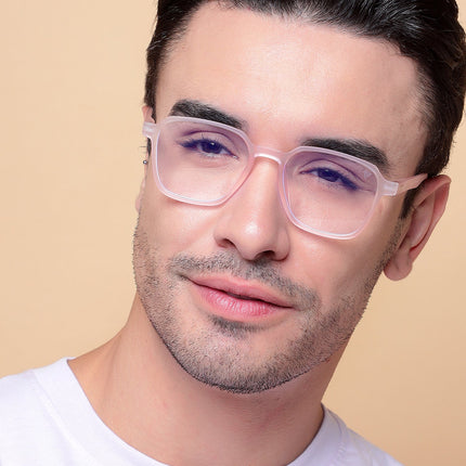 Voyage Air Pink Square Eyeglasses for Men & Women - MG4540