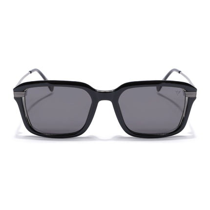 Wayfarer Polarized Sunglasses for Men & Women (Black Lens | Black Frame - PMG7896)