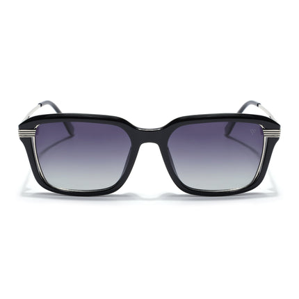 Wayfarer Polarized Sunglasses for Men & Women (Grey Lens | Black Frame - PMG7897)