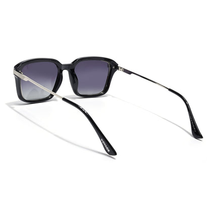 Wayfarer Polarized Sunglasses for Men & Women (Grey Lens | Black Frame - PMG7897)