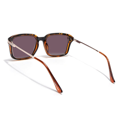 Wayfarer Polarized Sunglasses for Men & Women (Brown Lens | Demi Brown Frame - PMG7899)