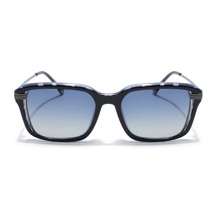 Wayfarer Polarized Sunglasses for Men & Women (Blue Lens | Demi Blue Frame - PMG7900)