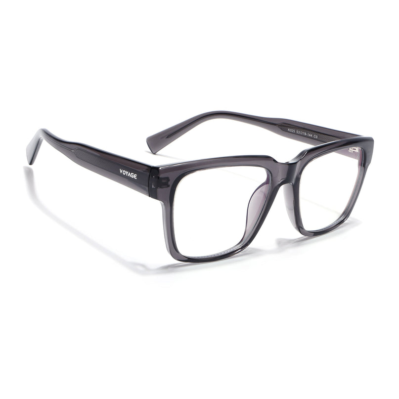Voyage Grey Wayfarer Eyeglasses for Men & Women (K025FMG8011)