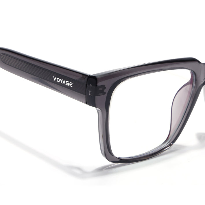 Voyage Grey Wayfarer Eyeglasses for Men & Women (K025FMG8011)