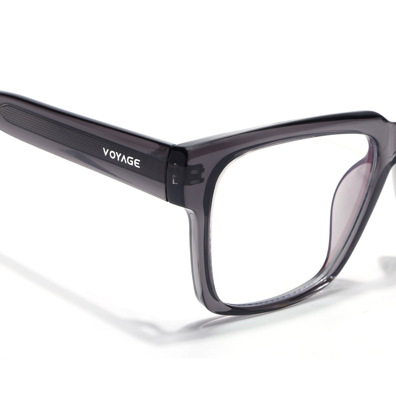 Voyage Grey Wayfarer Eyeglasses for Men & Women (K025FMG8011)