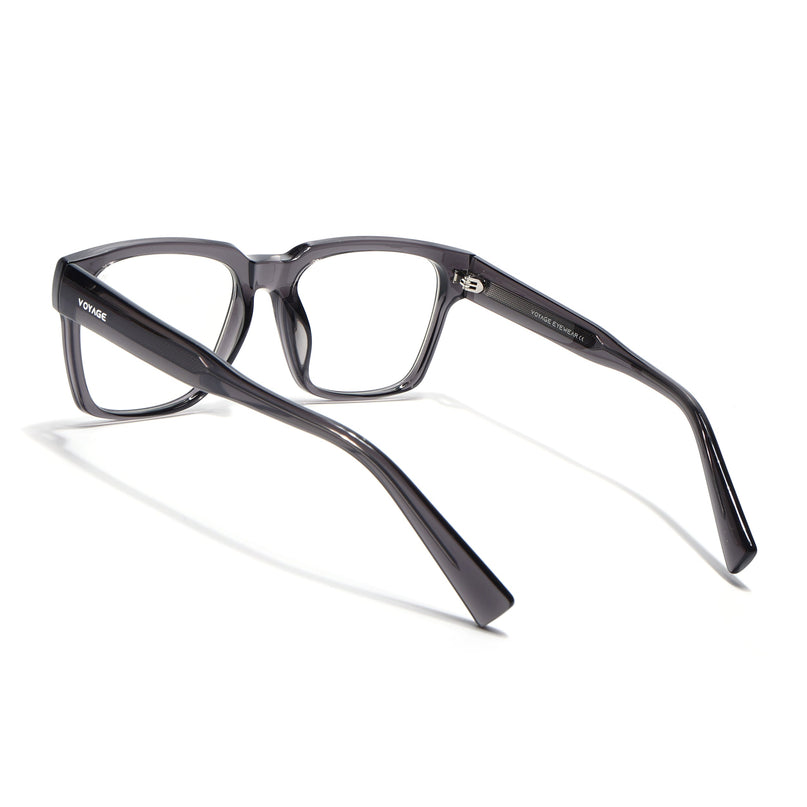 Voyage Grey Wayfarer Eyeglasses for Men & Women (K025FMG8011)