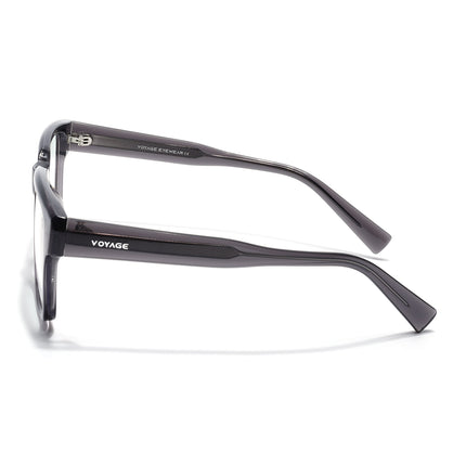 Voyage Grey Wayfarer Eyeglasses for Men & Women (K025FMG8011)