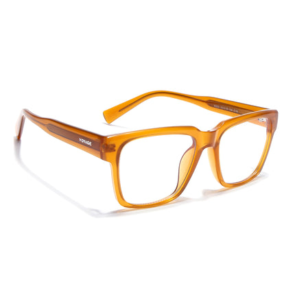 Voyage Orange Wayfarer Eyeglasses for Men & Women (K025FMG8013)