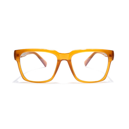 Voyage Orange Wayfarer Eyeglasses for Men & Women (K025FMG8013)