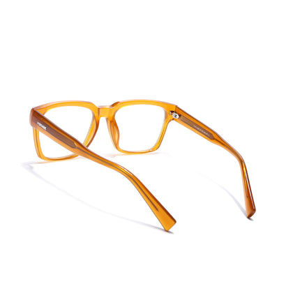 Voyage Orange Wayfarer Eyeglasses for Men & Women (K025FMG8013)