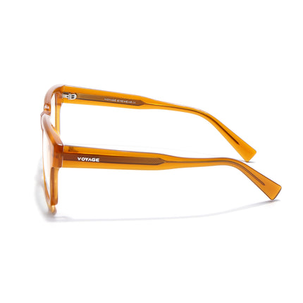 Voyage Orange Wayfarer Eyeglasses for Men & Women (K025FMG8013)