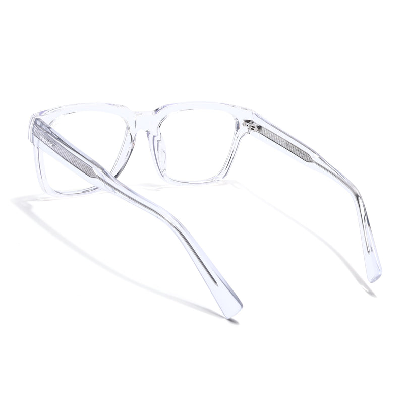 Voyage Transparent Wayfarer Eyeglasses for Men & Women (K025FMG8014)