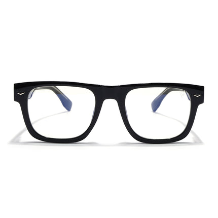 Voyage Black Wayfarer Eyeglasses for Men & Women (FMG 8054)