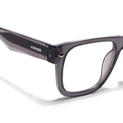 Voyage Grey Wayfarer Eyeglasses for Men & Women (K026FMG8055)