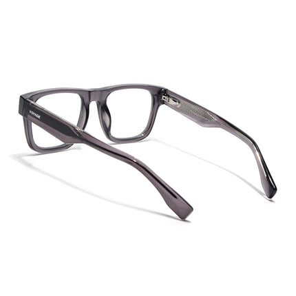 Voyage Grey Wayfarer Eyeglasses for Men & Women (K026FMG8055)