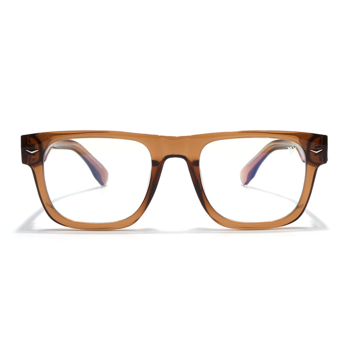 Voyage Brown Wayfarer Eyeglasses for Men & Women (K026FMG8057)
