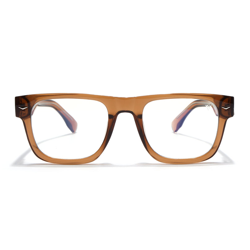 Voyage Brown Wayfarer Eyeglasses for Men & Women (K026FMG8057)