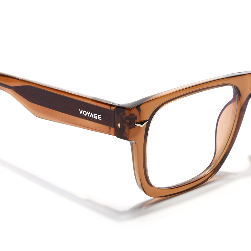 Voyage Brown Wayfarer Eyeglasses for Men & Women (K026FMG8057)